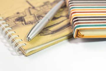 pen on note book