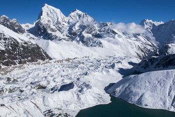 beautiful view of the Himalayas from Gokyo Ri