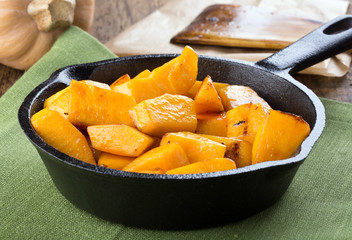 Fried butternut squash