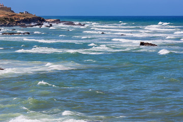 Atlantic ocean view in Asilah, Morocco.