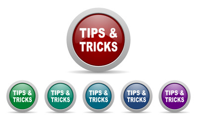 tips vector web icon set