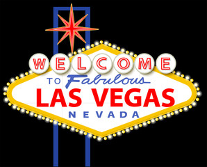 Fototapeta premium Welcome to fabulous Las Vegas Nevada sign