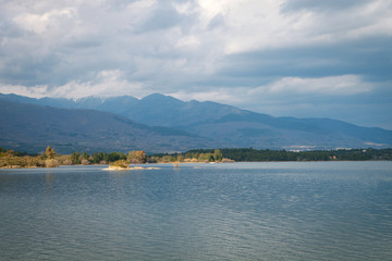 Fototapeta na wymiar Peaceful lake in Spain