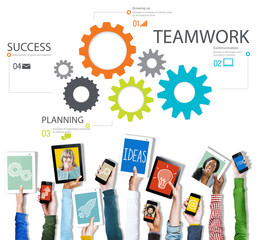 Teamwork Team Collaboration Connection Togetherness Concept