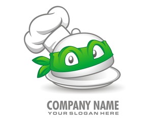 green mask  cook hat kitchen set