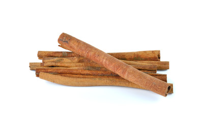 cinnamon isolated on white background