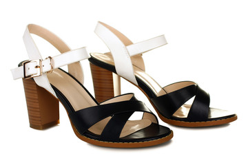 Stylish Women's sandals isolated