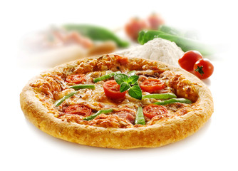 sisilian pizza isolated