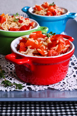 Rice with paprika