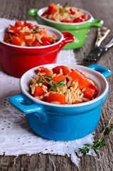 Rice with paprika