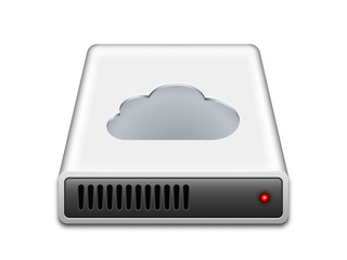 Fototapeta premium Cloud storage icon, vector illustration