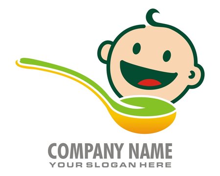 baby food logo image vector