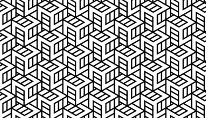 Black and White Geometric Pattern