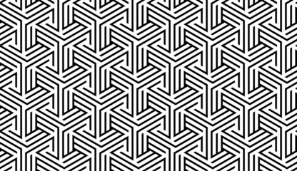 Black and White Geometric Pattern