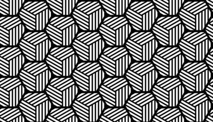 Black and White Geometric Pattern