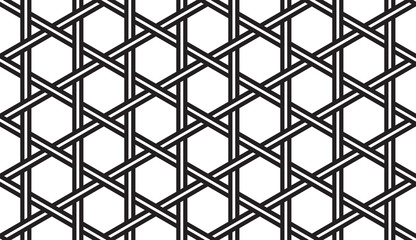 Black and White Geometric Pattern