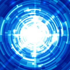 Blue Abstract Technology Background.