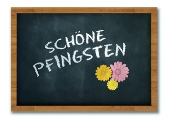 Obraz premium schöne Pfingsten Tafel