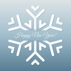 Paper Snowflake Postcard.