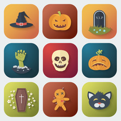 Halloween Icons Set