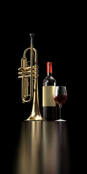 Un bicchiere di vino dopo il concerto.