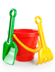Baby toy bucket and shovel rake