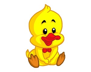 yellow cute duck