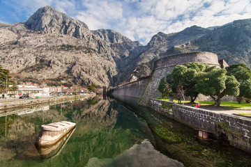Fototapeta na wymiar View of Kotor Fortress, Montenegro.