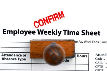 Employee time sheet