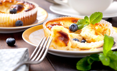 Selbstgemachte käsekuchen