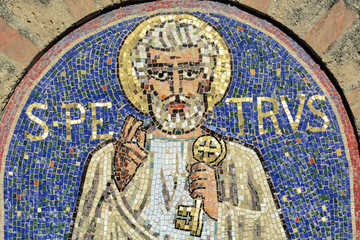 Agliate - Church of San Pietro, mosaic
