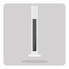 Vector of flat icon, test tube on isolated background