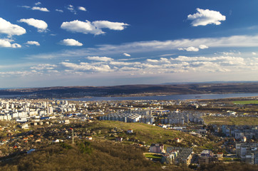 Cityscape over Varna city, Bulgaria
