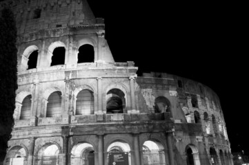Naklejka premium coliseum at night