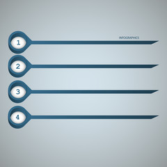 Modern infographics cercles. Vector design