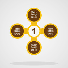 Modern infographics cercles. Vector design