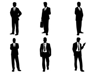 Businessmen silhouettes