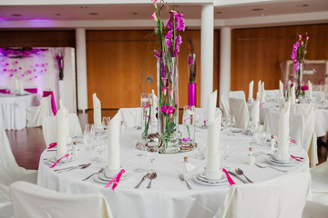 Hochzeit Blumen Dekoration tisch