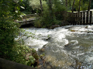 While the water flow