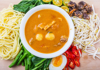 Malaysian Curry Noodles Ingredients