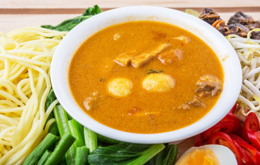 Malaysian Curry Noodles Ingredients