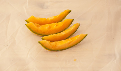Melon slices.