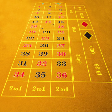 Table in gambling casino