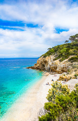 Elba island, Italy, beautiful beach.