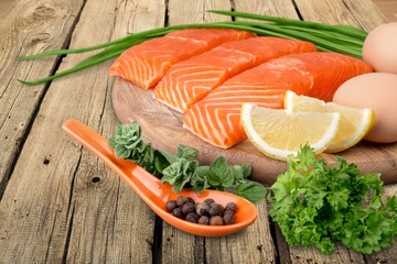 Protein, diet, salmon.