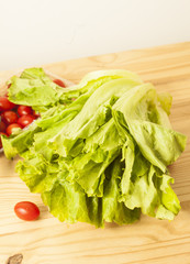 Salad and cherry tomatoes