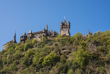 Cochem. Reichsburg Castle, Germany.