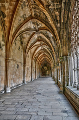 Fototapeta na wymiar interior of monastery of Batalha in Portugal