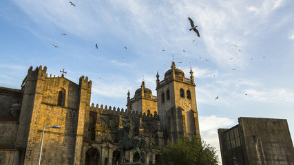 The Porto Cathedral (Se do Porto), Portugal.