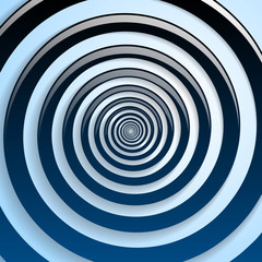 Blue spiral and gray background graphic illustration